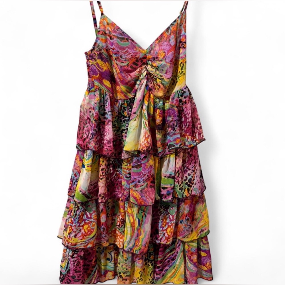 Morgan De Toi vintage mini ruffle dress